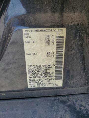 2015 NISSAN ALTIMA 2.5 - 1N4AL3AP5FC247472