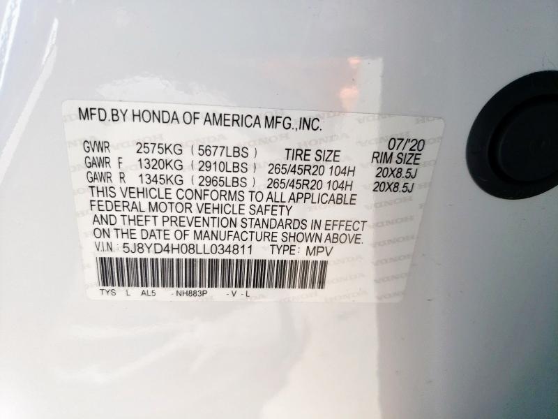 2020 ACURA MDX A-SPEC 5J8YD4H08LL034811