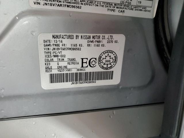 2015 INFINITI Q50 BASE - JN1BV7AR7FM396562