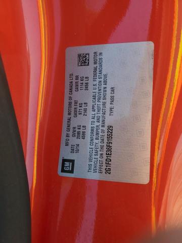2015 CHEVROLET CAMARO LT - 2G1FD1E36F9155229
