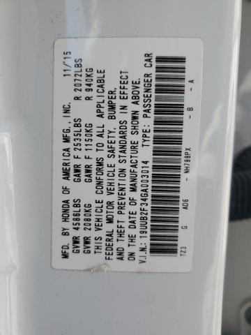 2016 ACURA TLX - 19UUB2F34GA003014