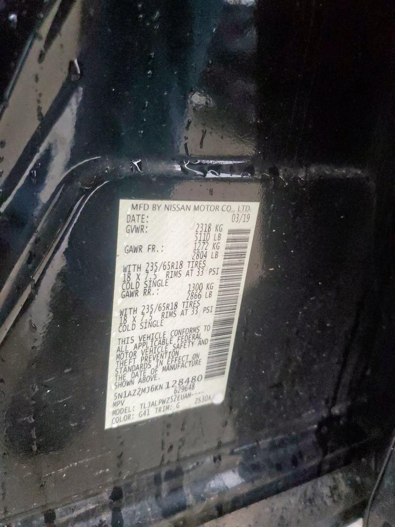 2019 NISSAN MURANO S - 5N1AZ2MJ6KN128480