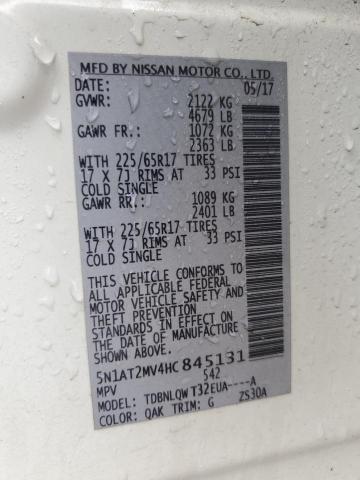 2017 NISSAN ROGUE SV - 5N1AT2MV4HC845131