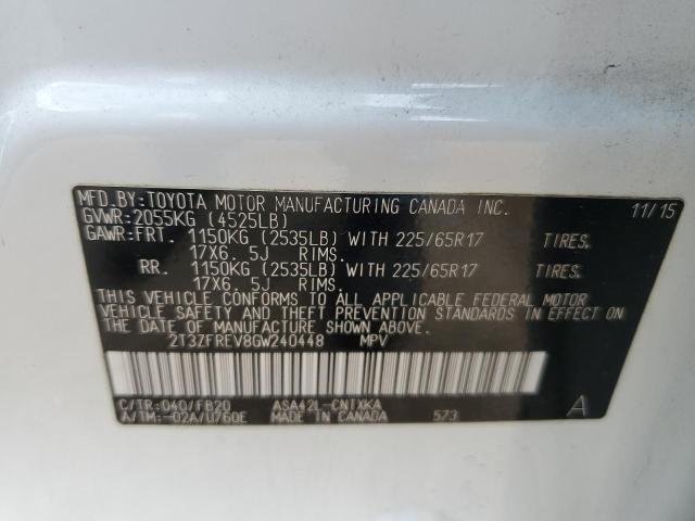 2016 TOYOTA RAV4 LE - 2T3ZFREV8GW240448