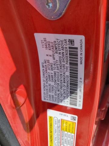 2022 HONDA CIVIC SPOR - 2HGFE2F50NH543105