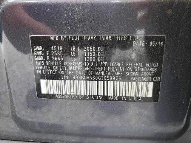 2016 SUBARU LEGACY 2.5 - 4S3BNAN60G3059975