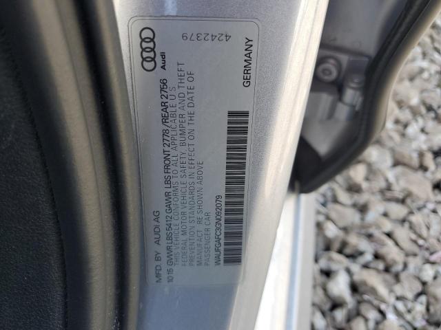 2016 AUDI A6 PREMIUM - WAUFGAFC3GN092079