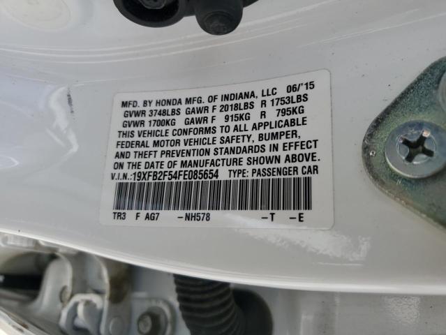 2015 HONDA CIVIC LX - 19XFB2F54FE085654