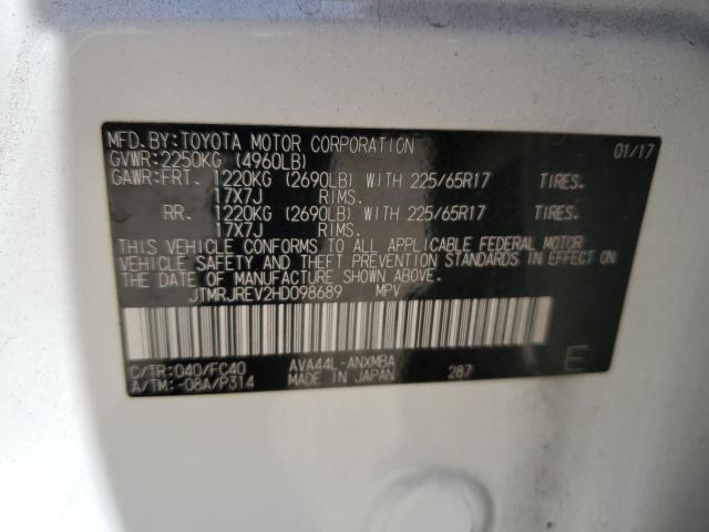 2017 TOYOTA RAV4 HV LE JTMRJREV2HD098689