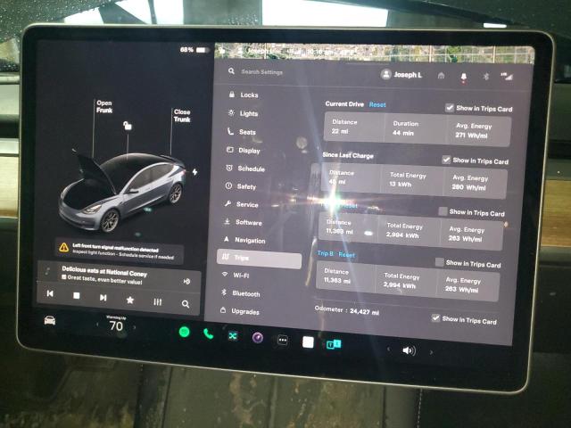 2022 TESLA MODEL 3 5YJ3E1EB4NF119127