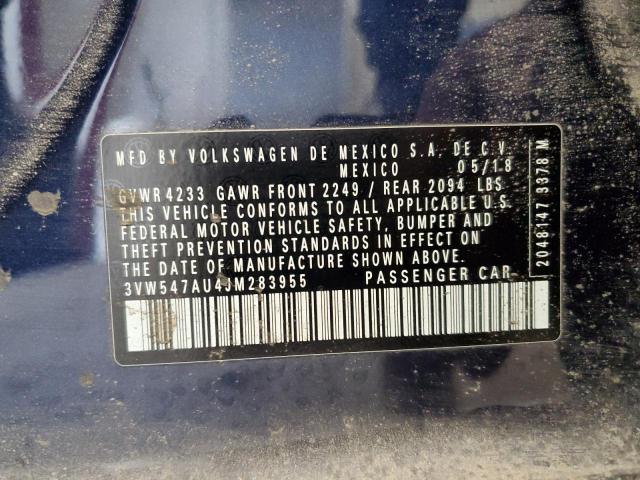 2018 VOLKSWAGEN GTI S 3VW547AU4JM283955