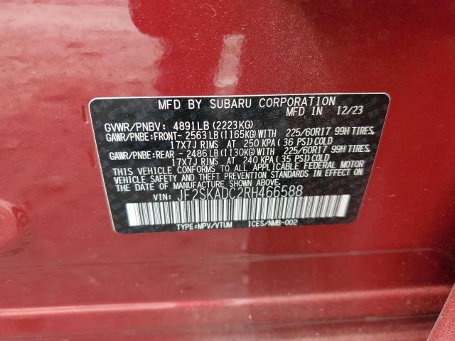 2024 SUBARU FORESTER P - JF2SKADC2RH466588