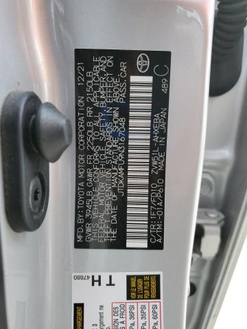 2022 TOYOTA PRIUS NIGH - JTDKAMFU9N3167048
