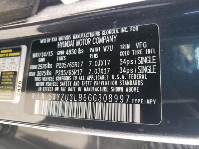 2016 HYUNDAI SANTA FE S - 5XYZU3LB6GG308997