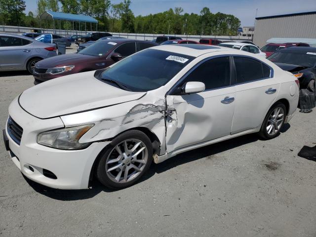 NISSAN MAXIMA S 2009 white sedan 4d gas 1N4AA51E89C836598 photo #1