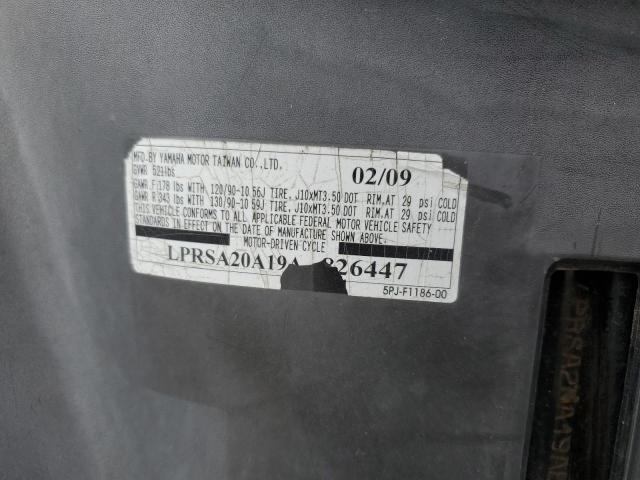 2009 YAMAHA MOPED - LPRSA20A19A826447