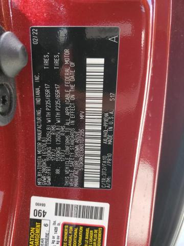 2022 TOYOTA SIENNA LE 5TDKRKEC6NS107295