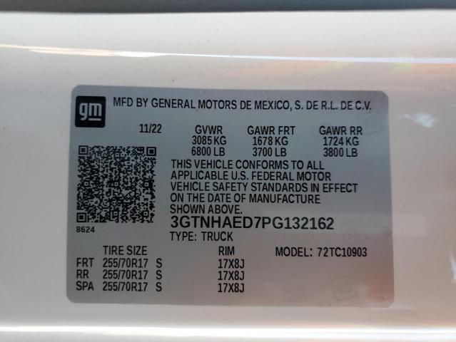 2023 GMC SIERRA C1500 3GTNHAED7PG132162