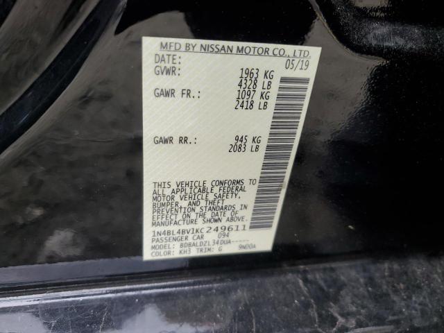 2019 NISSAN ALTIMA S - 1N4BL4BV1KC249611