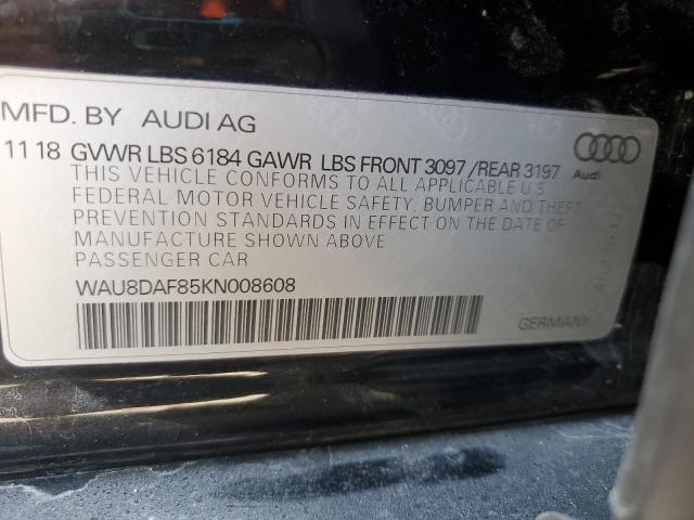 2019 AUDI A8 L - WAU8DAF85KN008608