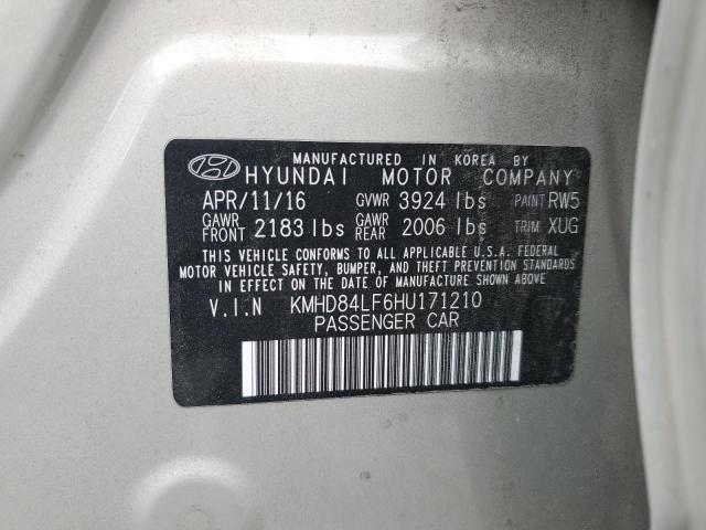 2017 HYUNDAI ELANTRA SE - KMHD84LF6HU171210