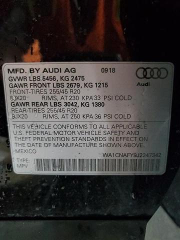 2018 AUDI Q5 PRESTIG - WA1CNAFY9J2247342