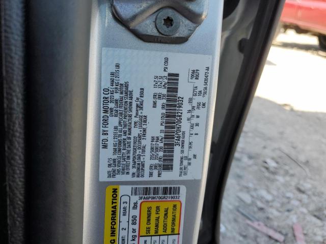 2016 FORD FUSION SE - 3FA6P0H70GR219032