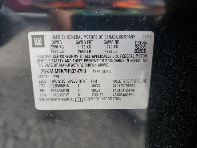 2017 GMC TERRAIN SL - 2GKALMEK7H6339780
