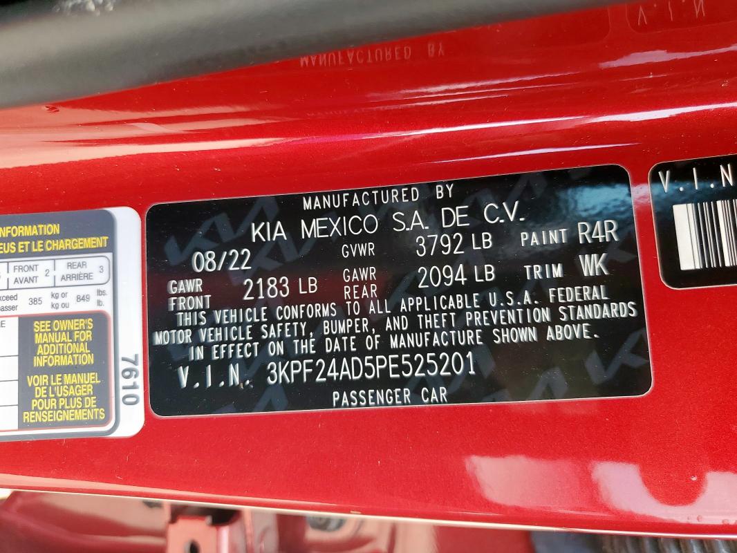2023 KIA FORTE LX - 3KPF24AD5PE525201