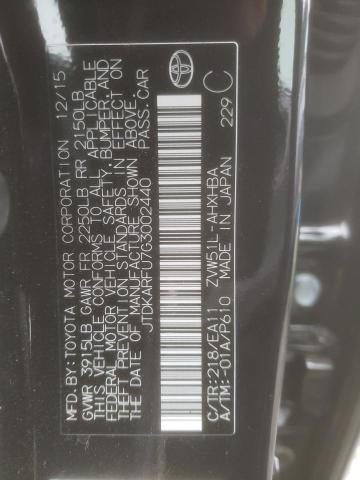 2016 TOYOTA PRIUS - JTDKARFU7G3002440