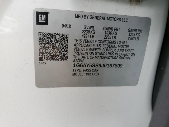 2018 CADILLAC CTS PREMIU - 1G6AY5SS9J0167809