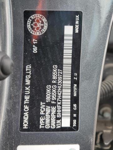 2017 HONDA CIVIC SPOR - SHHFK7H42HU309727