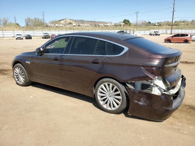 BMW 550 XIGT 2011 maroon hatchbac gas WBASP4C51BC341683 photo #3