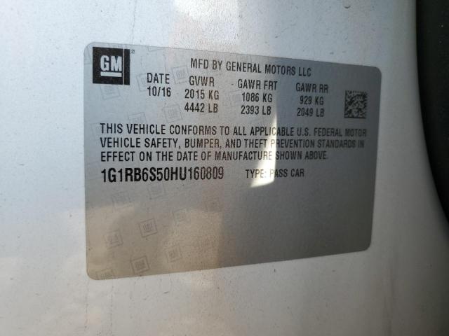 2017 CHEVROLET VOLT PREMI - 1G1RB6S50HU160809