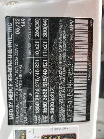 2022 MERCEDES-BENZ GLE 350 4M 4JGFB4KB5NA785316
