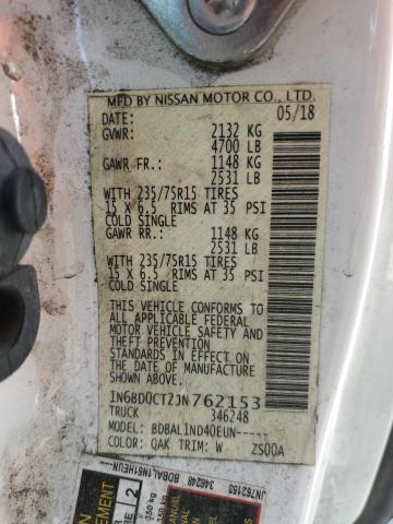 2018 NISSAN FRONTIER S - 1N6BD0CT2JN762153