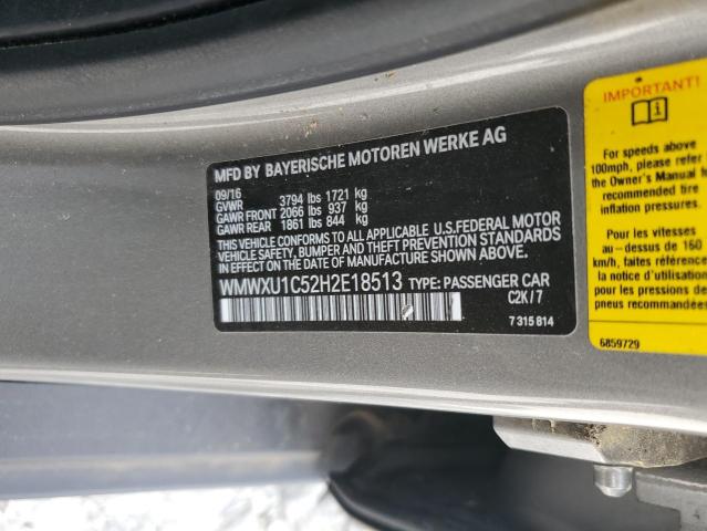 2017 MINI COOPER - WMWXU1C52H2E18513