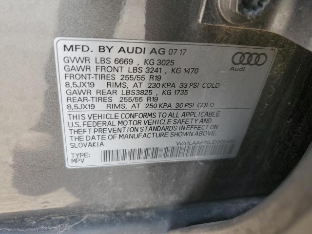 2018 AUDI Q7 PREMIUM - WA1LAAF70JD005465