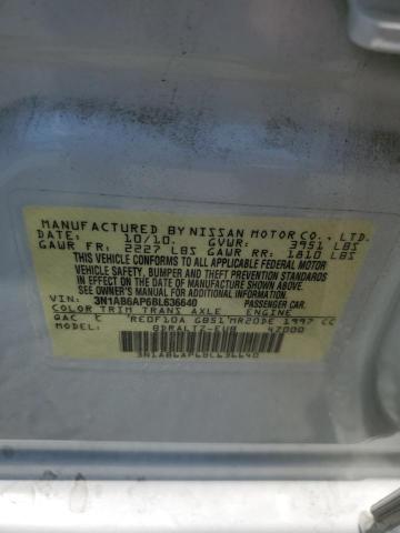 2011 NISSAN SENTRA 2.0 - 3N1AB6AP6BL636640