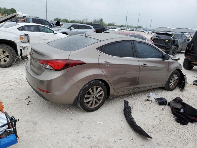 HYUNDAI ELANTRA SE 2015 tan  gas 5NPDH4AE4FH586869 photo #4