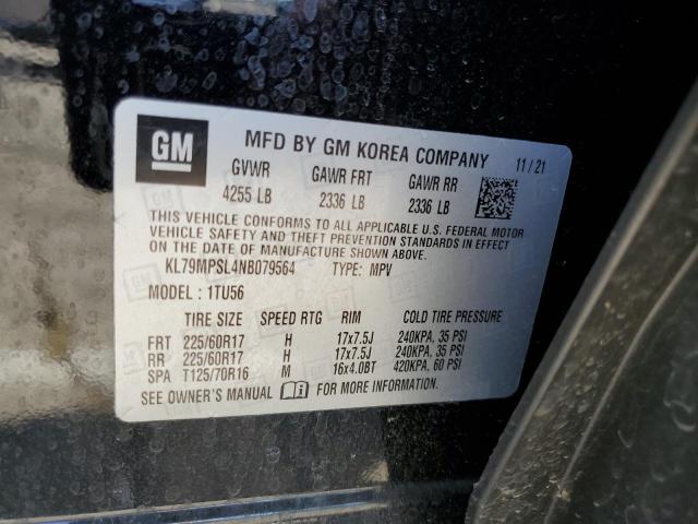2022 CHEVROLET TRAILBLAZE - KL79MPSL4NB079564