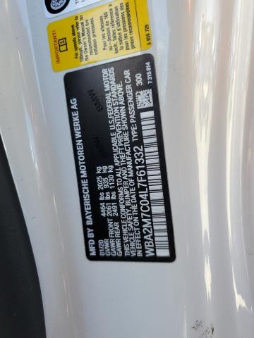 2020 BMW 230I WBA2M7C04L7F61332