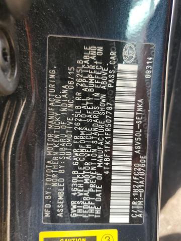 2015 TOYOTA CAMRY LE - 4T4BF1FK1FR507787