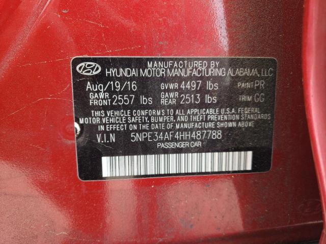 2017 HYUNDAI SONATA SPO - 5NPE34AF4HH487788