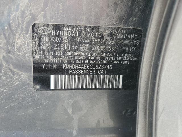 2016 HYUNDAI ELANTRA SE - KMHDH4AE6GU623746