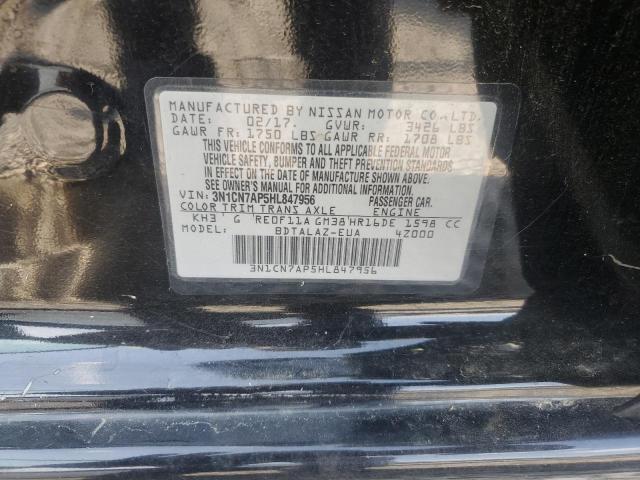 2017 NISSAN VERSA S - 3N1CN7AP5HL847956