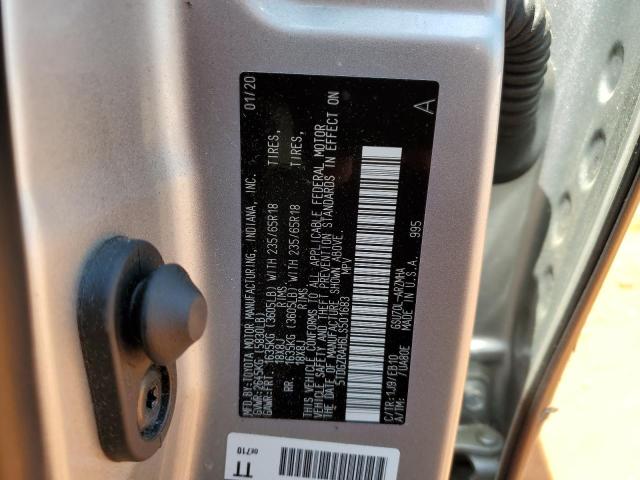2020 TOYOTA HIGHLANDER - 5TDGZRAH6LS501683