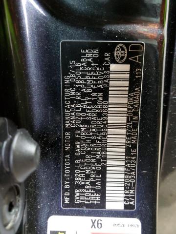 2016 TOYOTA COROLLA L - 2T1BURHE9GC493680