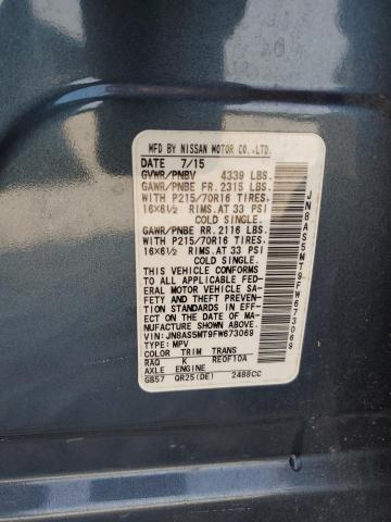 2015 NISSAN ROGUE SELE JN8AS5MT9FW673069