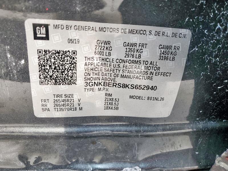 2019 CHEVROLET BLAZER RS - 3GNKBERS8KS652940